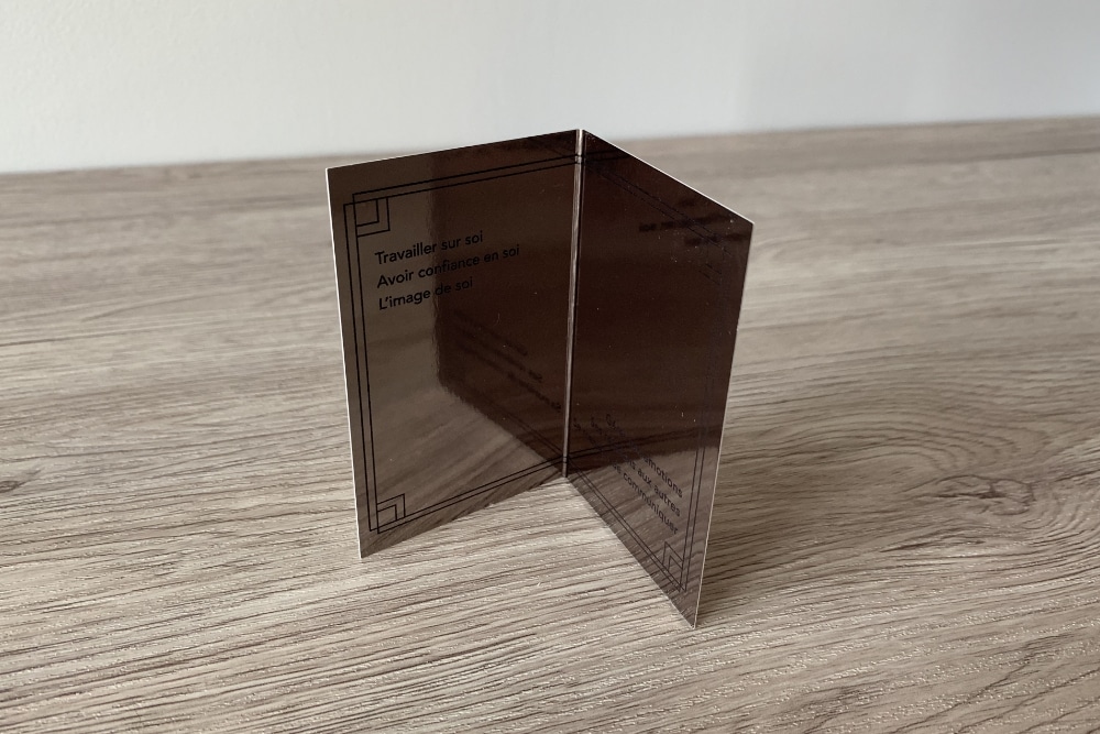 Carte de visite Creaval+ intérieur miroir