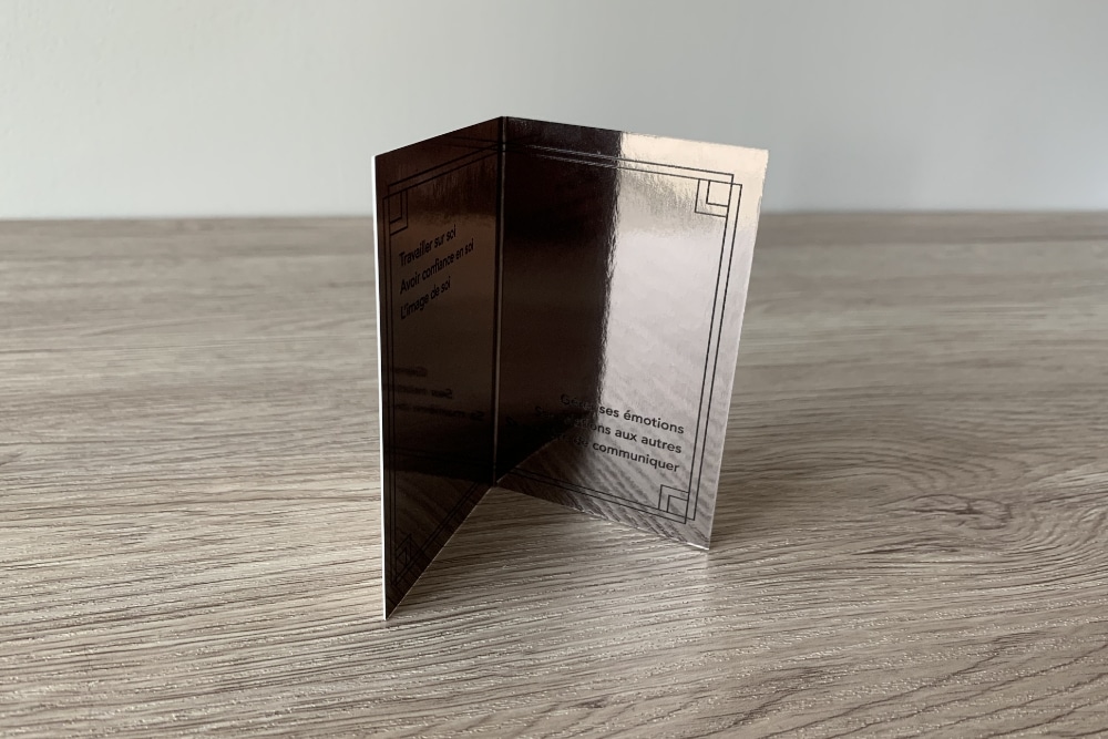 Carte de visite Creaval+ intérieur miroir