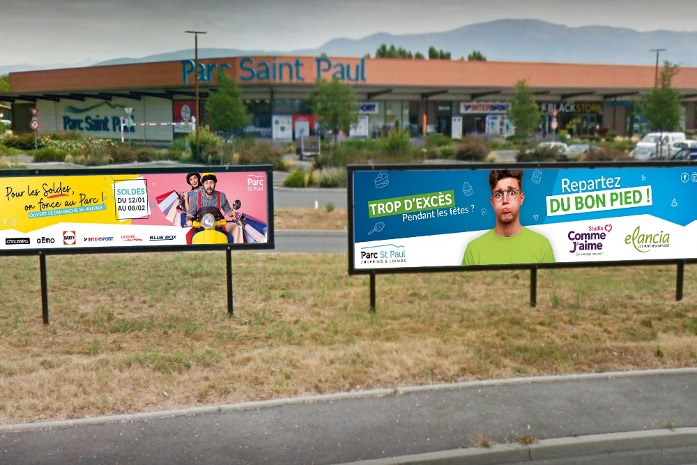 Bâches publicitaires Parc Saint Paul