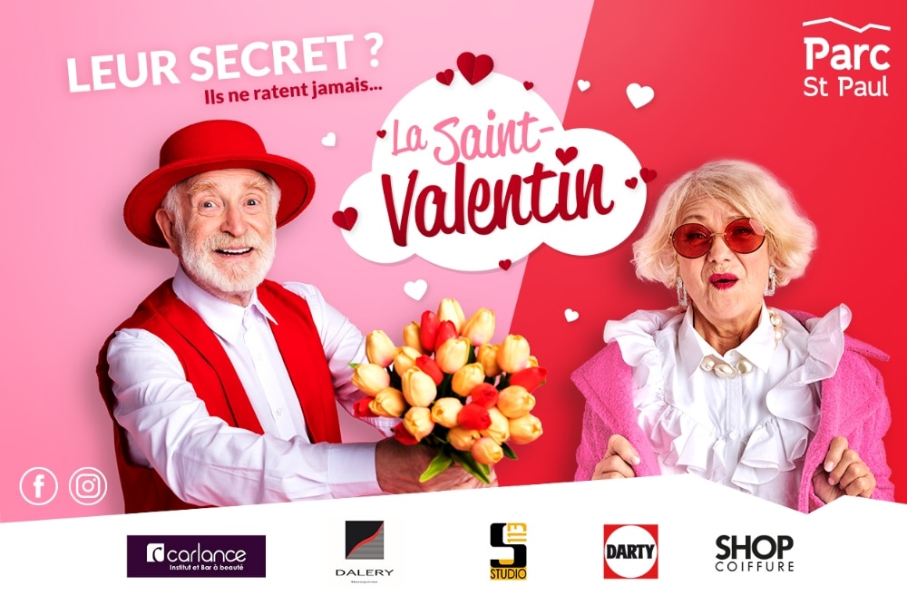 Campagne de Saint-Valentin 2022 au Parc Saint Paul