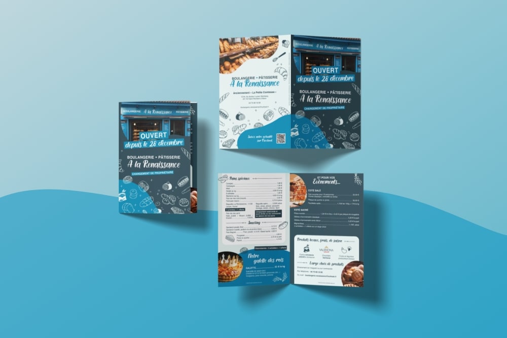 Image de mise en avant du projet de flyers de boulangerie à la renaissance 3