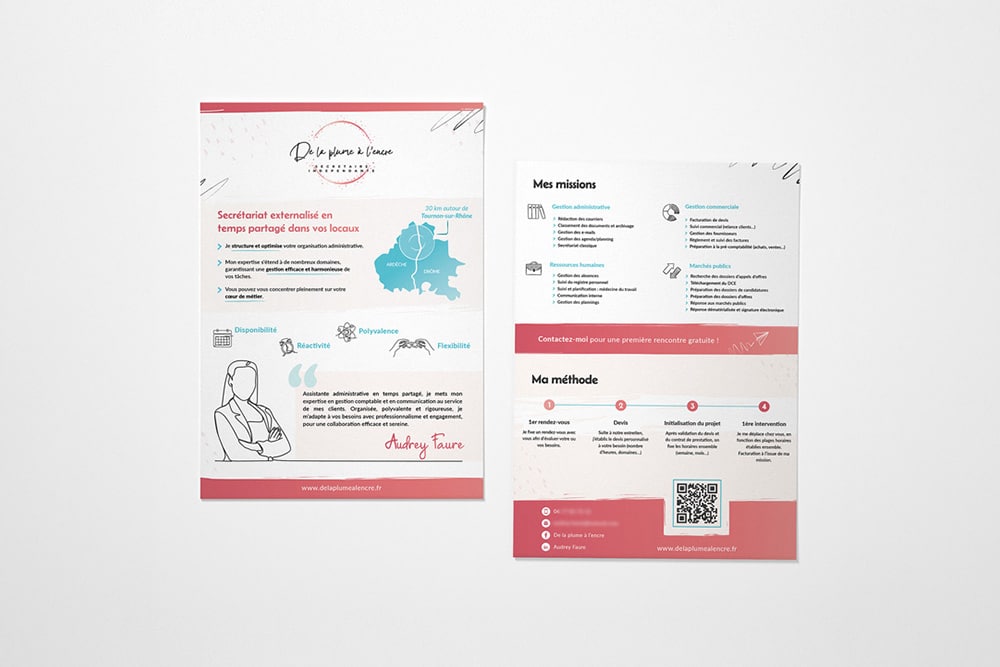 flyer de la plume a l encre