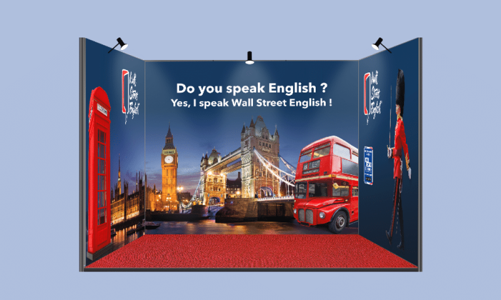 mise en avant stand wall street english valence